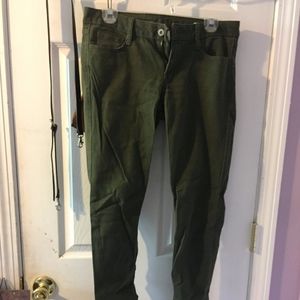 Army green jeans
